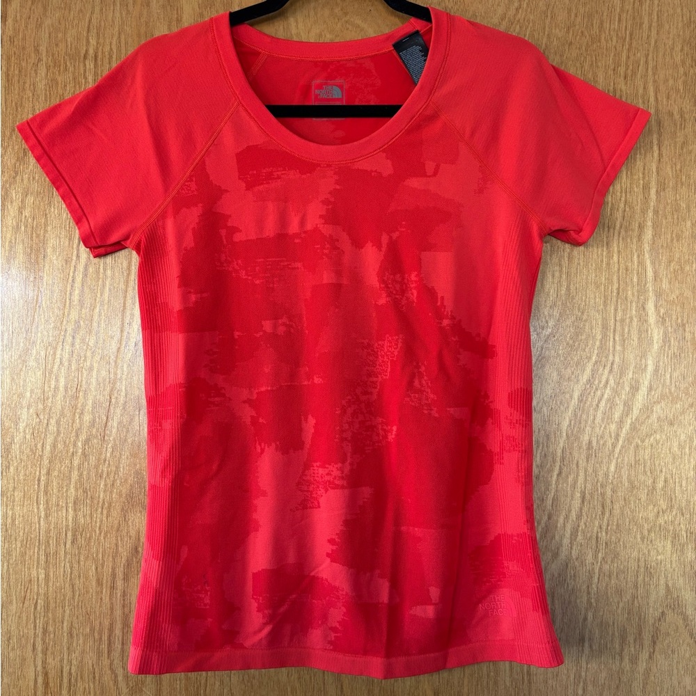 The North Face Vibrant Red Short Sleeve Tee